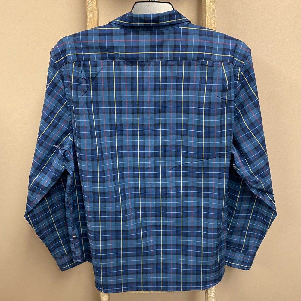Nautica Blue Plaid Button Down Classic Fit Shirt - Picture 7 of 7